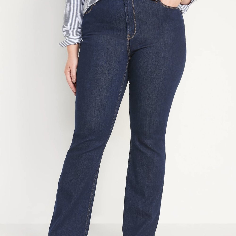 High-Waisted Wow Flare Jeans for Women (Short)